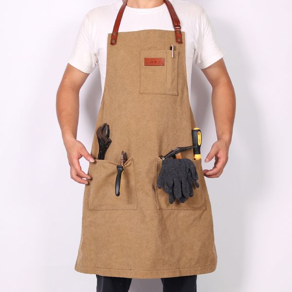 weeyi canvas vintage work apron with detachable genuine leather straps 3 big pockets durable waterresistant for bar cafe bbq
weeyi canvas vintage work apron with detachable genuine leather straps 3 big pockets durable waterresistant for bar cafe bbq