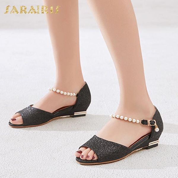 sarairis 2020 new design buckle strap bling sandals woman shoes dropship chunky low heels peep toe summer shoes women sandals, Black
sarairis 2020 new design buckle strap bling sandals woman shoes dropship chunky low heels peep toe summer shoes women sandals, Black