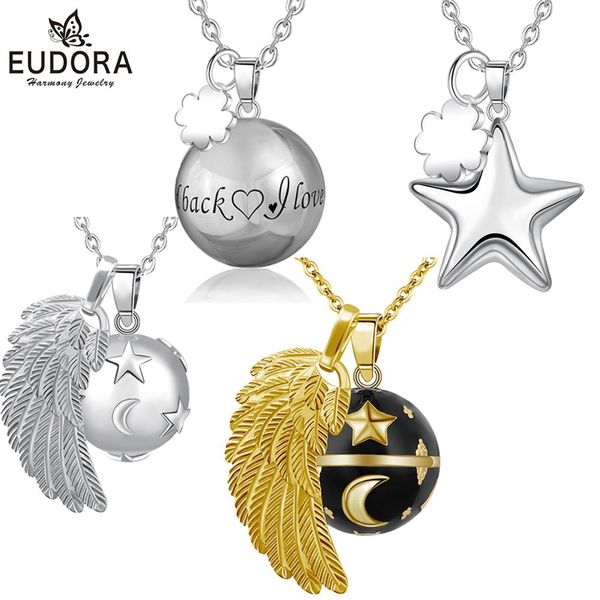 eudora 1pc angel wing star harmony bola ball pendant necklace fashion pregnancy ball jewelry chime bola women jewelry lucky gift, Silver
eudora 1pc angel wing star harmony bola ball pendant necklace fashion pregnancy ball jewelry chime bola women jewelry lucky gift, Silver