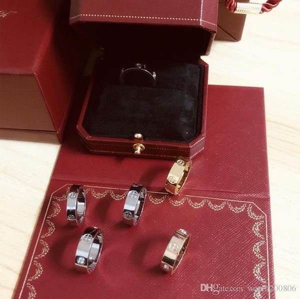 love rings screw titanium steel diamond rings european and american fashion refers to couples rose gold rings with original box gift, Silver
love rings screw titanium steel diamond rings european and american fashion refers to couples rose gold rings with original box gift, Silver