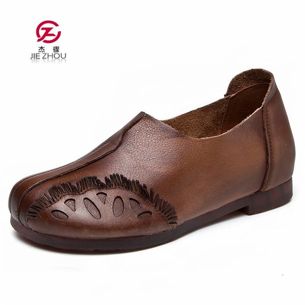 fashion retro shoes women flats genuine leather soft bottom women's shoes soft comfortable casual woman loafers, Black
fashion retro shoes women flats genuine leather soft bottom women's shoes soft comfortable casual woman loafers, Black