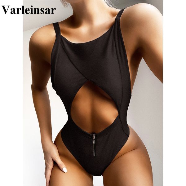 2020 new zipper backless tummy cut out one piece swimsuit women swimwear female bather bathing suit swim monokini v1906, White;black
2020 new zipper backless tummy cut out one piece swimsuit women swimwear female bather bathing suit swim monokini v1906, White;black
