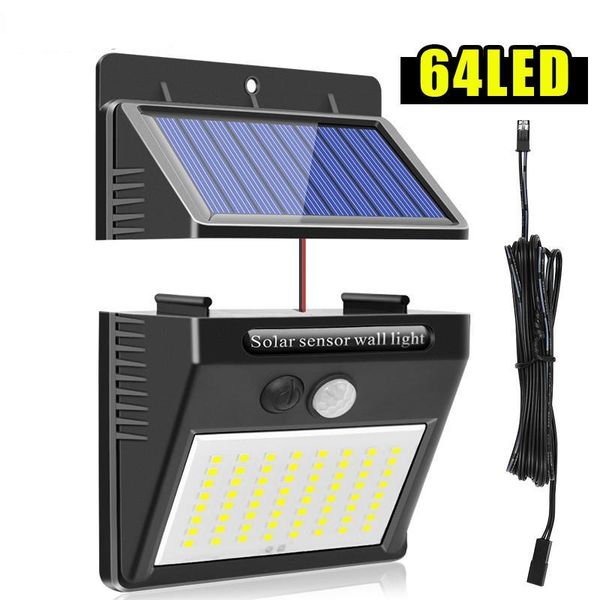 separable solar lights 64 leds pir motion sensor with dim light 2.5m line outdoor waterproof garden wall yard lamp
separable solar lights 64 leds pir motion sensor with dim light 2.5m line outdoor waterproof garden wall yard lamp