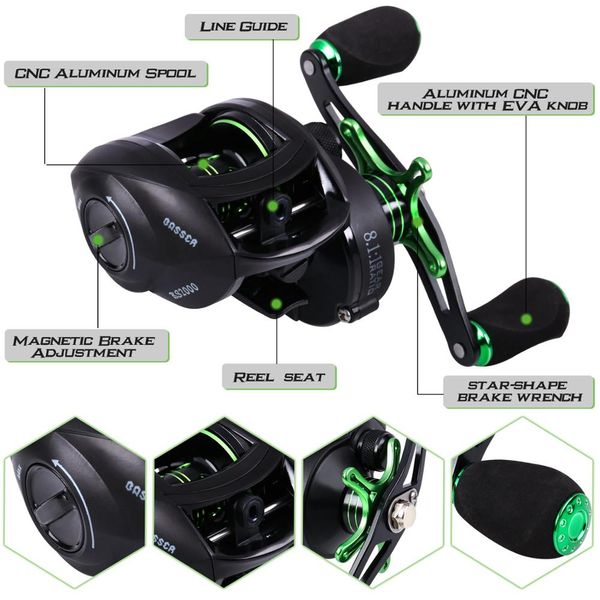 sougayilang 2.1m 2.4m fishing rod combo 4 section casting portable lure rod and 12+1bb baitcasting reel 8.1:1 casting reel pesca
sougayilang 2.1m 2.4m fishing rod combo 4 section casting portable lure rod and 12+1bb baitcasting reel 8.1:1 casting reel pesca
