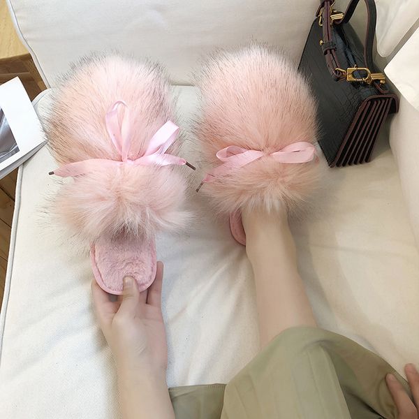 ladies fake fur fluffy slippers winter hairy sandals women non-slip plush slippers casual beach wear shoes, Black
ladies fake fur fluffy slippers winter hairy sandals women non-slip plush slippers casual beach wear shoes, Black