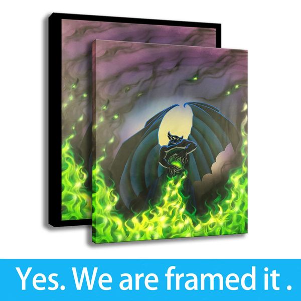 wall decor art hd print on canvas fantasia flames within chernabog framed art - ready to hang - support customization
wall decor art hd print on canvas fantasia flames within chernabog framed art - ready to hang - support customization