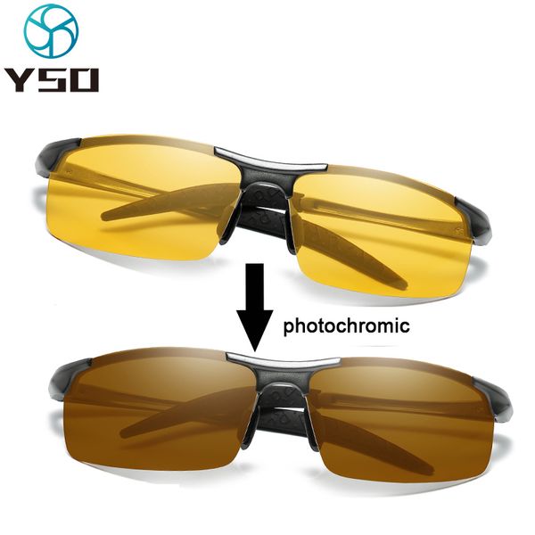 yso men pchromic night vision glasses aluminium frame polarized night vision goggles for car driving anti glare men glasses, White;black
yso men pchromic night vision glasses aluminium frame polarized night vision goggles for car driving anti glare men glasses, White;black