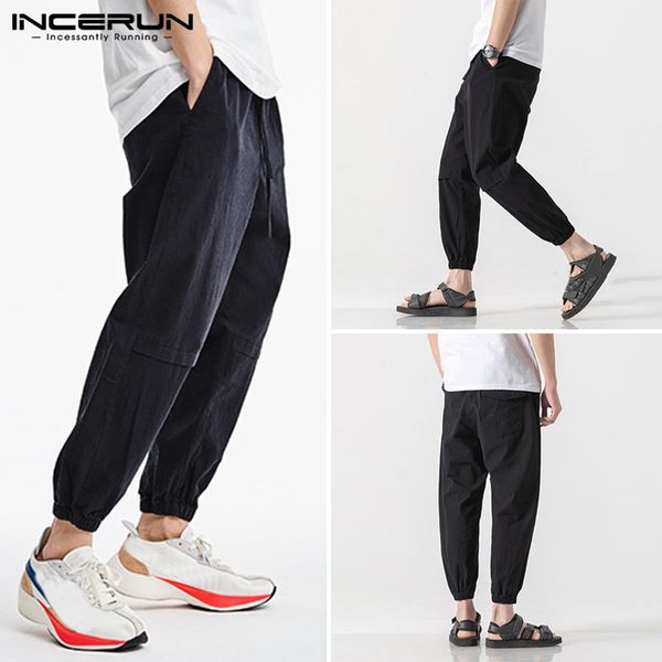 men's pants 2021 men beam feet cargo overalls male punk style pockets loose solid color liner trousers streetwear s-5xl, Black
men's pants 2021 men beam feet cargo overalls male punk style pockets loose solid color liner trousers streetwear s-5xl, Black
