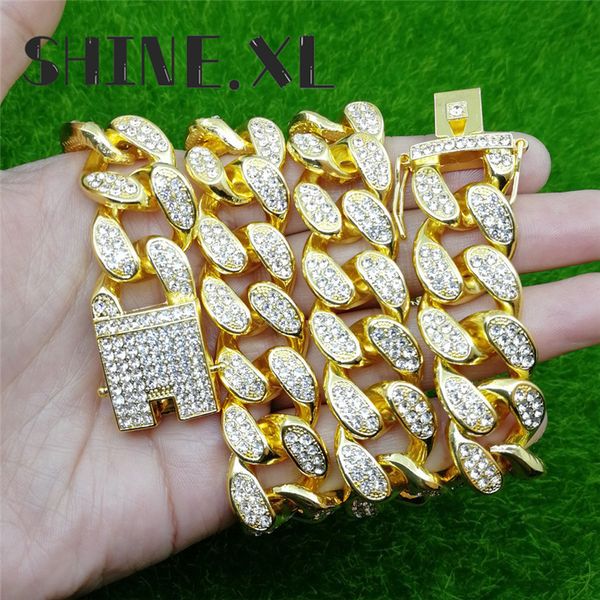 2cm wide hip hop cuban link chain iced out full diamond cuban necklace for men women, Silver 
2cm wide hip hop cuban link chain iced out full diamond cuban necklace for men women, Silver