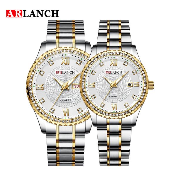 arlanch new style couple lovers romantic diamond luxury wristwatch week calendar stainless steel waterproof students watches, Slivery;brown
arlanch new style couple lovers romantic diamond luxury wristwatch week calendar stainless steel waterproof students watches, Slivery;brown