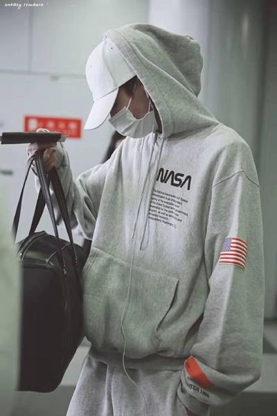 new grey nasa hoodies fleeced shirt fashion autumn hooded sweater street hip hop cotton loose us flag pullover for couples gift, Black
new grey nasa hoodies fleeced shirt fashion autumn hooded sweater street hip hop cotton loose us flag pullover for couples gift, Black