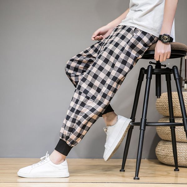 legible 2020 plaid pant men ankle-length loose pant mens harem joggers casual sweatpants men pants for male 4xl 5xl, Black
legible 2020 plaid pant men ankle-length loose pant mens harem joggers casual sweatpants men pants for male 4xl 5xl, Black