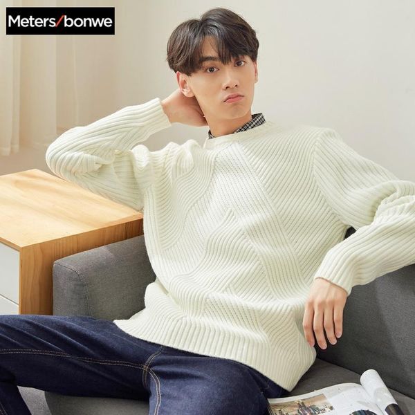 metersbonwe brand knitted sweater men 2020 spring autumn fashion long sleeve knitted men sweater clothes 661808, White;black
metersbonwe brand knitted sweater men 2020 spring autumn fashion long sleeve knitted men sweater clothes 661808, White;black