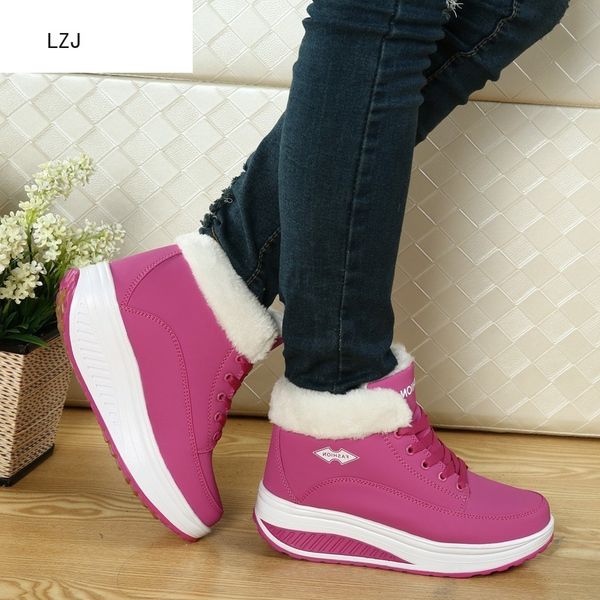 lzj new autumn winter 2019 woman boots women shoes ladies thick fur ankle boots women high heel platform rubber shoes snow, Black
lzj new autumn winter 2019 woman boots women shoes ladies thick fur ankle boots women high heel platform rubber shoes snow, Black