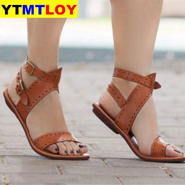 women sandals flat gladiator leather sandals summer shoes woman rome style double buckle casual beach sandles plus size, Black
women sandals flat gladiator leather sandals summer shoes woman rome style double buckle casual beach sandles plus size, Black