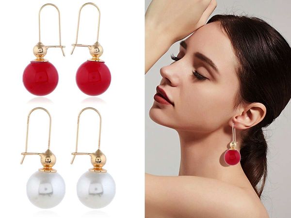 pearls dangle earrings for women retro chandelier earring girl western fashion holiday jewelry 3 colors white coffee red, Silver
pearls dangle earrings for women retro chandelier earring girl western fashion holiday jewelry 3 colors white coffee red, Silver