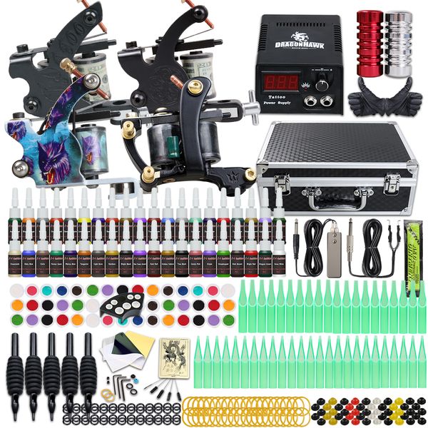 Профессиональный 4 пушки татуировки Kit 40 Цвет краски Электропитание 50 иглы труб Советы набор D120GD-18
Профессиональный 4 пушки татуировки Kit 40 Цвет краски Электропитание 50 иглы труб Советы набор D120GD-18