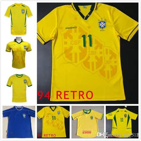 retro brazil 1994 1988 1998 2000 2002 soccer jerseys romario ronaldinho rivaldo 94 98 00 02 football shirt, Black;yellow
retro brazil 1994 1988 1998 2000 2002 soccer jerseys romario ronaldinho rivaldo 94 98 00 02 football shirt, Black;yellow