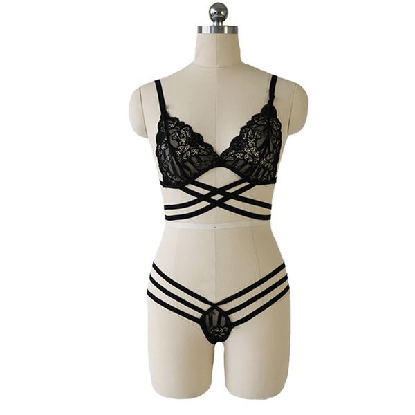 lace bra set translucent bandage cross belt hollow lady black underwear, s, Red;black
lace bra set translucent bandage cross belt hollow lady black underwear, s, Red;black