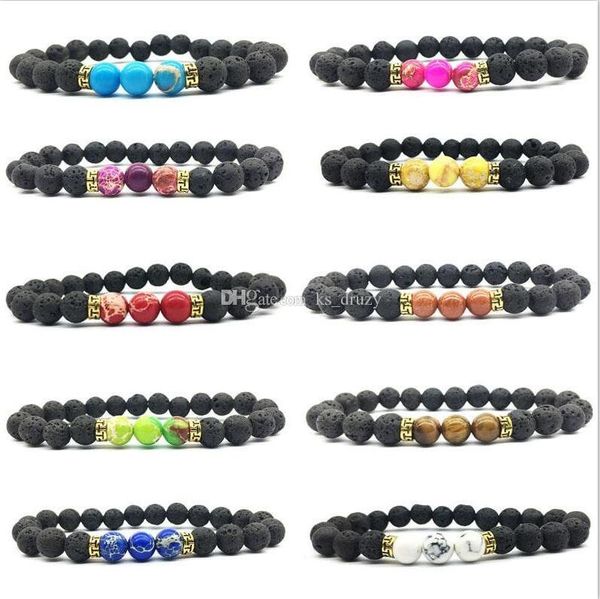 16 colors chakras black lava stone beads strand bracelet essential oil diffuser bracelets volcanic rock beaded elastic hand strings jewelry
16 colors chakras black lava stone beads strand bracelet essential oil diffuser bracelets volcanic rock beaded elastic hand strings jewelry