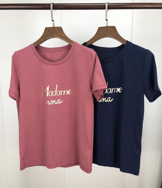 gold letter печать tee- рубашка французский маленький свежий свинка letters яркие цвета круглый воротник коротким рукавом t - рубашка, White
gold letter печать tee- рубашка французский маленький свежий свинка letters яркие цвета круглый воротник коротким рукавом t - рубашка, White