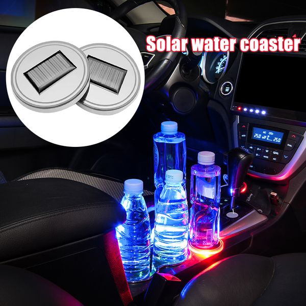 2 pcs solar cup pad non-slip car accessories led light cover interior decoration m8617 
2 pcs solar cup pad non-slip car accessories led light cover interior decoration m8617