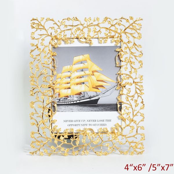 elegent gold plating leaves design rectangle shaped two ways metal p frame for 4 by 6 and 5 by 7 pictures
elegent gold plating leaves design rectangle shaped two ways metal p frame for 4 by 6 and 5 by 7 pictures