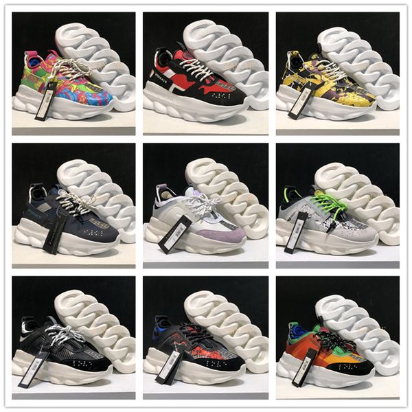 2019 new style chain reaction men women runner snow leopard black white suede leather fashion women trainers all versace shoes a019
2019 new style chain reaction men women runner snow leopard black white suede leather fashion women trainers all versace shoes a019