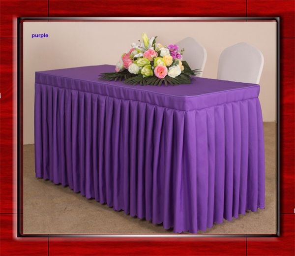 4feet 6feet 8feet 100% polyester plain table skirt/pleated/tablecloth/cover with er for wedding party meeting decor l
4feet 6feet 8feet 100% polyester plain table skirt/pleated/tablecloth/cover with er for wedding party meeting decor l