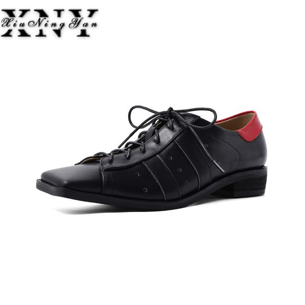 xiuningyan women oxford shoes genuine leather ladies office lady shoes lace up soft leather oxfords flat woman derby, Black
xiuningyan women oxford shoes genuine leather ladies office lady shoes lace up soft leather oxfords flat woman derby, Black