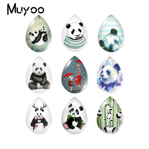 2019 new cute pandas tear drop cabochon art hand craft p jewelry funny panda glass cabochons, Crystal
2019 new cute pandas tear drop cabochon art hand craft p jewelry funny panda glass cabochons, Crystal