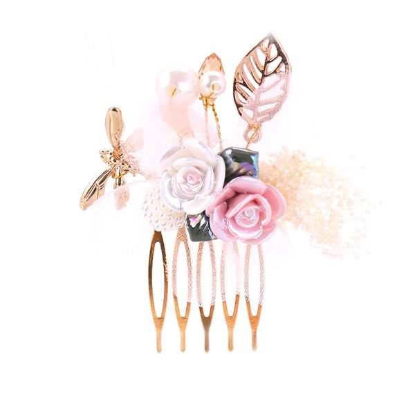 european and american pink hairpins hay flower headdress hair comb bridal jewelry wholesale, Golden;silver
european and american pink hairpins hay flower headdress hair comb bridal jewelry wholesale, Golden;silver