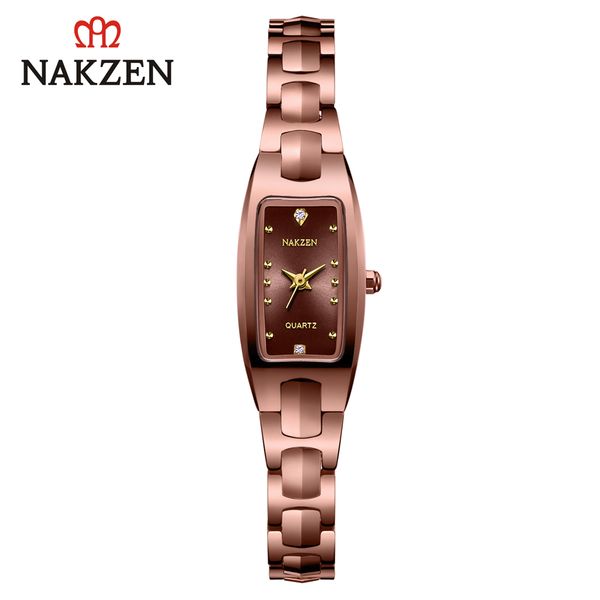 nakzen brand genuine net red tungsten steel bracelet watch japan movement diamond waterproof female watch ss3008l, Slivery;brown
nakzen brand genuine net red tungsten steel bracelet watch japan movement diamond waterproof female watch ss3008l, Slivery;brown
