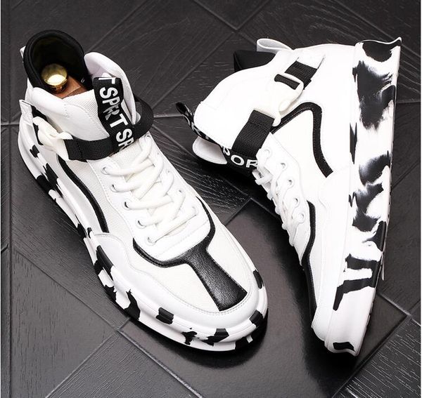 mesh breathable men sneakers mesh mixed color stitching men's casual shoes flats platform board shoes high chaussure homme, Black
mesh breathable men sneakers mesh mixed color stitching men's casual shoes flats platform board shoes high chaussure homme, Black