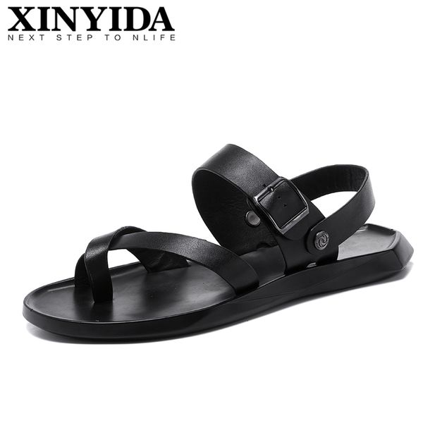 new arrival summer men sandals slip on breathable light casual men shoes genuine leather cool beach shoes summer size38-44, Black
new arrival summer men sandals slip on breathable light casual men shoes genuine leather cool beach shoes summer size38-44, Black