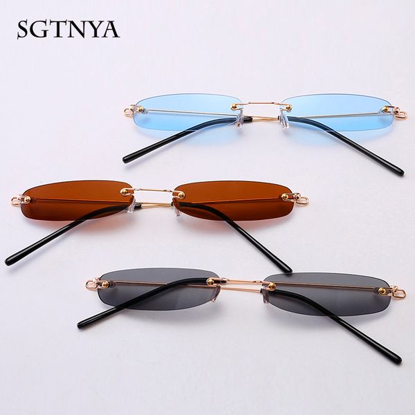 new trendy sunglasses european and american personality mini ultra light wire frameless sunglasses fashion lady uv400, White;black
new trendy sunglasses european and american personality mini ultra light wire frameless sunglasses fashion lady uv400, White;black