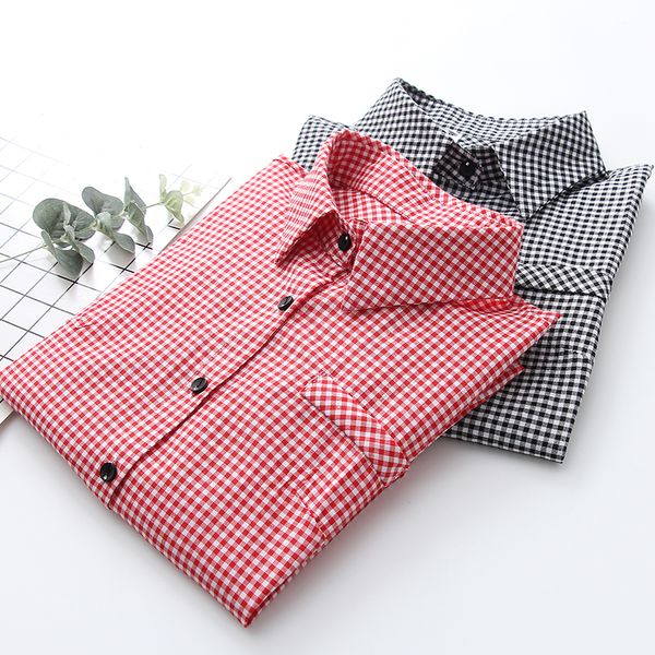 2019 korean spring elegant shirts women fashion womens blusa and blouses female loose plaid shirt quality, White
2019 korean spring elegant shirts women fashion womens blusa and blouses female loose plaid shirt quality, White