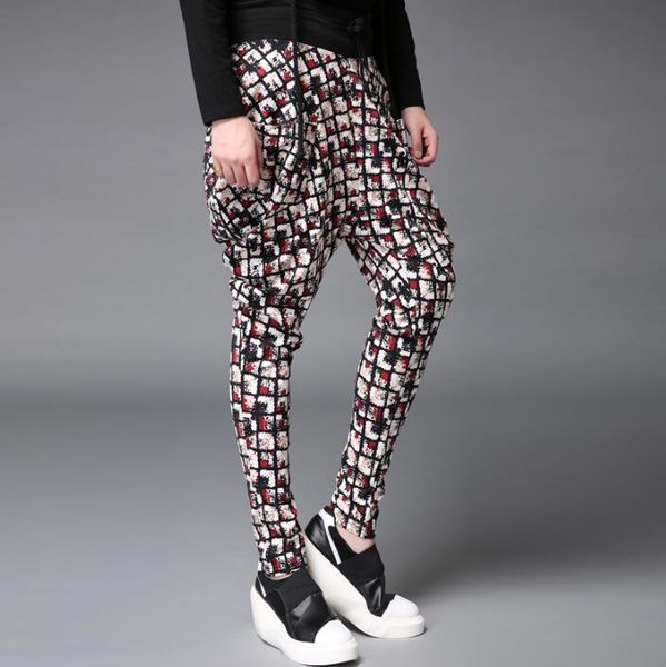 winter autumn black slim lattice trousers mens feet pants harem pants men casual personality homme pantalones hombre
winter autumn black slim lattice trousers mens feet pants harem pants men casual personality homme pantalones hombre
