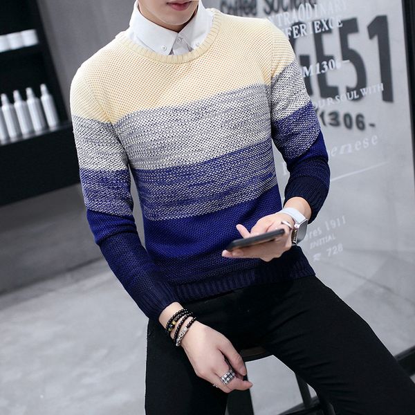 casual men's sweaters o-neck long sleeve sweater male fashion wild slim fit pullovers sweater men, White;black
casual men's sweaters o-neck long sleeve sweater male fashion wild slim fit pullovers sweater men, White;black