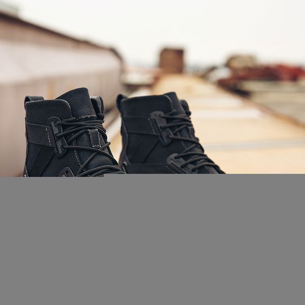 genuine leather men ankle boots vintage lace up high shoes fashion winter autumn warm martin boots casual outdoor 20d50, Black
genuine leather men ankle boots vintage lace up high shoes fashion winter autumn warm martin boots casual outdoor 20d50, Black