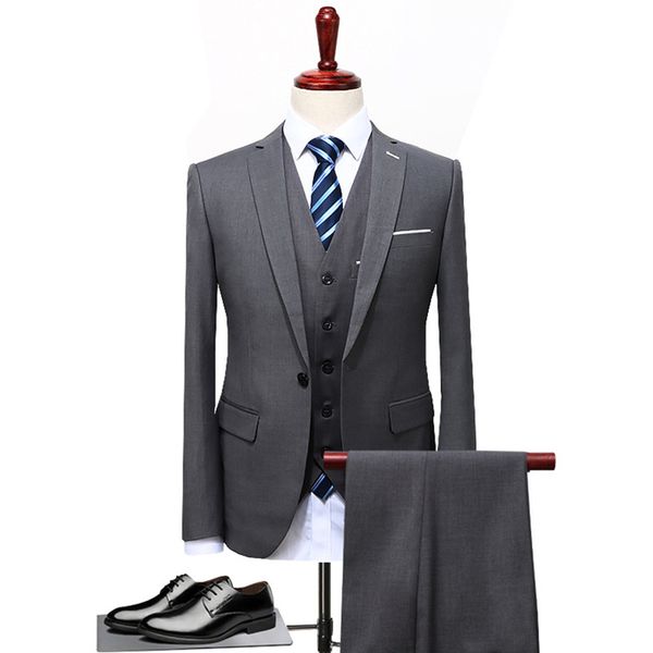 2020 grey black blue men suit slim fit 3 pieces groom tuxedo formal party blazer wedding groom suits (blazer+pants+vest) s-5xl, White;black
2020 grey black blue men suit slim fit 3 pieces groom tuxedo formal party blazer wedding groom suits (blazer+pants+vest) s-5xl, White;black