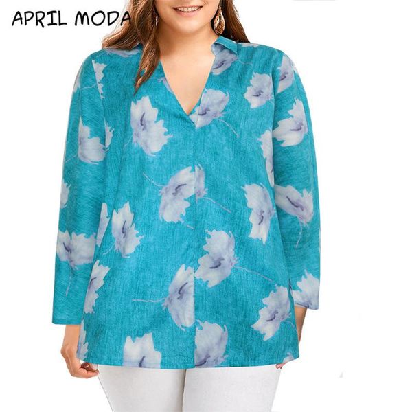 plus size women's long sleeve v-neck lapel loose floral print shirts office lady summer casual daily-work clothing xl-4xl, White
plus size women's long sleeve v-neck lapel loose floral print shirts office lady summer casual daily-work clothing xl-4xl, White
