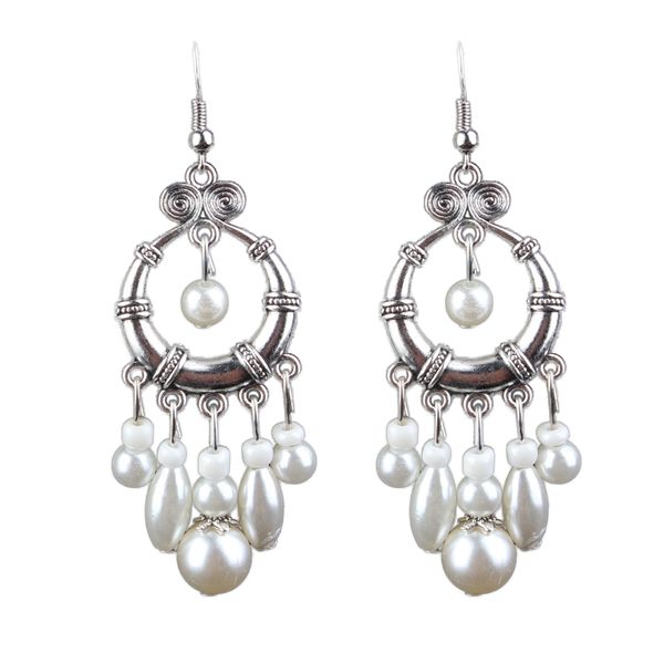 women's boho vintage pearls beads tassel hook drop dangle earrings jewelry, Golden
women's boho vintage pearls beads tassel hook drop dangle earrings jewelry, Golden