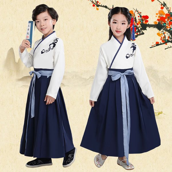 110-180cm children's chinese hanfu clothing girls fairy suit improved ancient student clothing tang boys hanfu costume dl4143, Black;red
110-180cm children's chinese hanfu clothing girls fairy suit improved ancient student clothing tang boys hanfu costume dl4143, Black;red