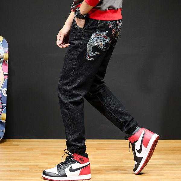 new men jeans hole ripped stretch destroyed hip hop jean men fashion design slim embroidery skinny pants, Blue
new men jeans hole ripped stretch destroyed hip hop jean men fashion design slim embroidery skinny pants, Blue