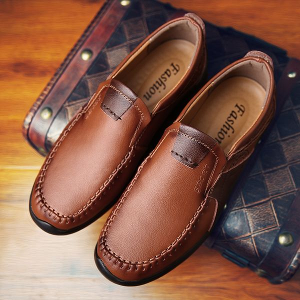 classic business men casual loafers fashion leather lazy footwear for men formal dress anti-slip male flats shoes social shoes, Black
classic business men casual loafers fashion leather lazy footwear for men formal dress anti-slip male flats shoes social shoes, Black