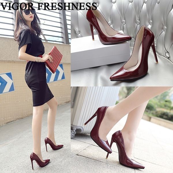 dress shoes vigor freshness women pumps spring woman 12cm high heels autumn classics office lady my147b, Black
dress shoes vigor freshness women pumps spring woman 12cm high heels autumn classics office lady my147b, Black