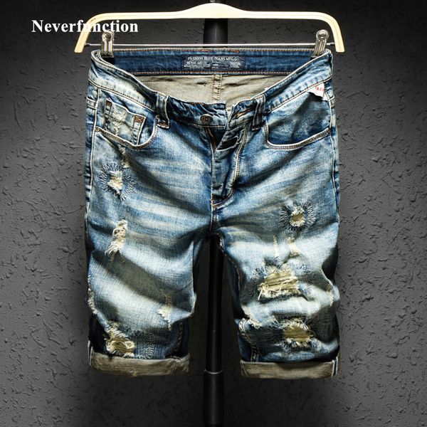 summer new streetwear men ripped jeans short brand clothing bermuda retro holes casual straight denim shorts male size 28-38, White;black
summer new streetwear men ripped jeans short brand clothing bermuda retro holes casual straight denim shorts male size 28-38, White;black