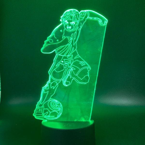 kyaputen tsubasa bedroom table lamp 3d led night light anime captain tsubasa football player figure study room child nightlight 
kyaputen tsubasa bedroom table lamp 3d led night light anime captain tsubasa football player figure study room child nightlight