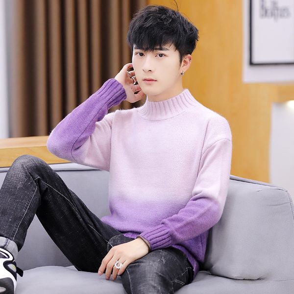 pink mens sweaters long sleeves yellow green red blue gradation winter new fashion pullovers o-neck casual men sweater, White;black
pink mens sweaters long sleeves yellow green red blue gradation winter new fashion pullovers o-neck casual men sweater, White;black